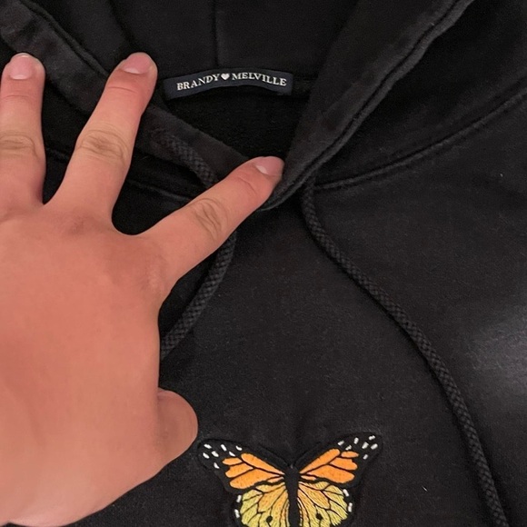 Brandy Melville Butterfly Hoodie - Picture 3 of 3